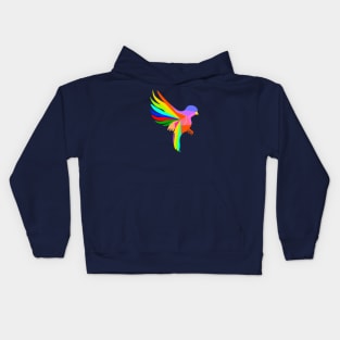 Colorful bird Kids Hoodie